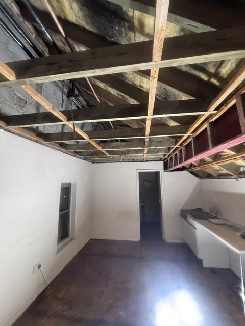 Controlled artex plasterboard strip-out in Bellingham